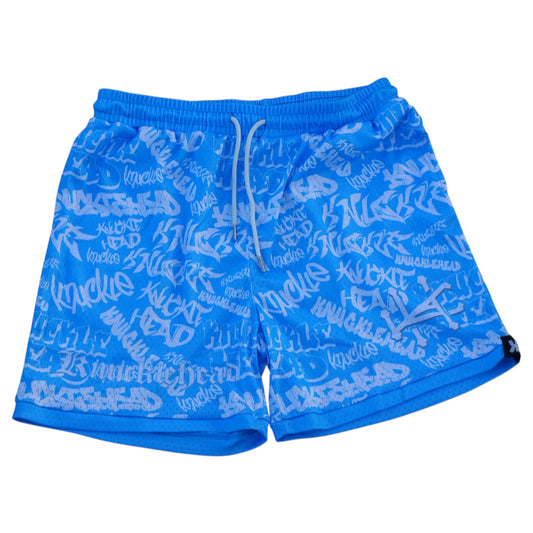 Graffiti Shorts (Baby Blue)